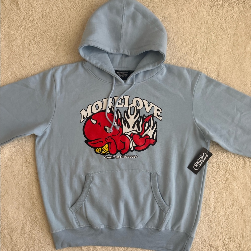 Men’s Lonely Hearts Club Hoodie, Size XL, NWT